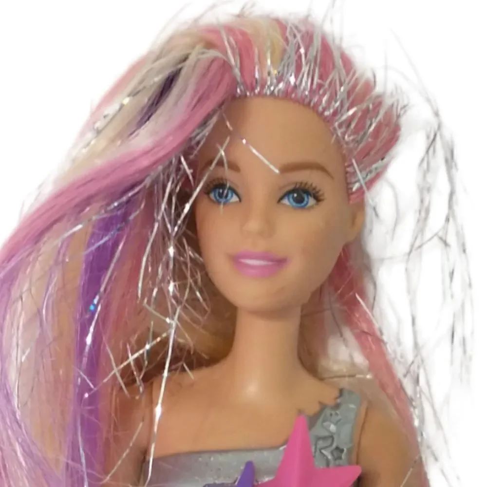 Barbie Starlight Galactic Adventure Doll Silvery No Clothes Sparkly Hair 2013. C